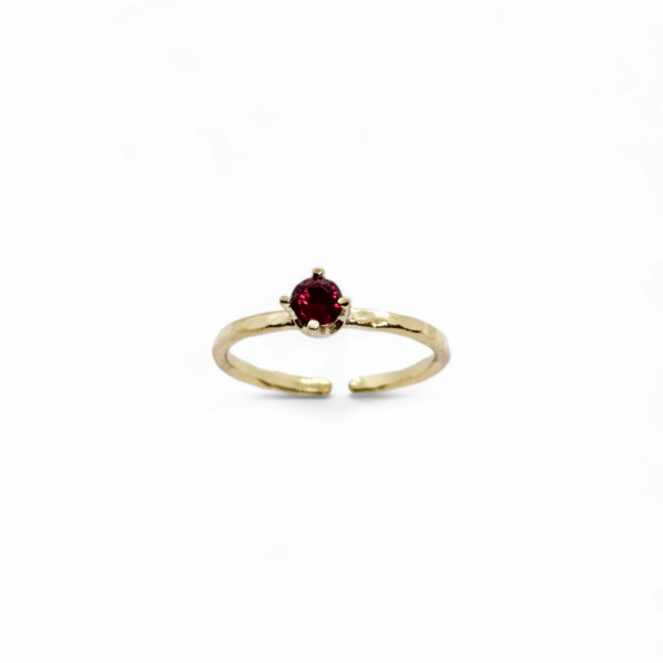 Bague en laiton doré à l'or fin