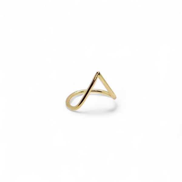 Bague en laiton doré à l'or fin
