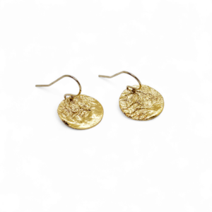 Boucles d'oreilles en laiton doré à l'or fin