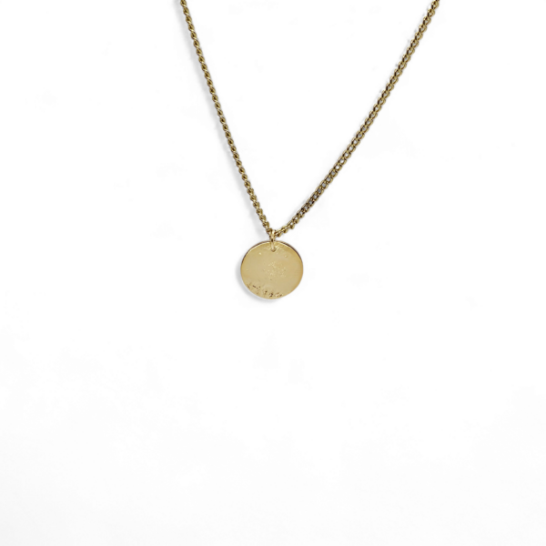 Pendentif en laiton doré à l'or fin